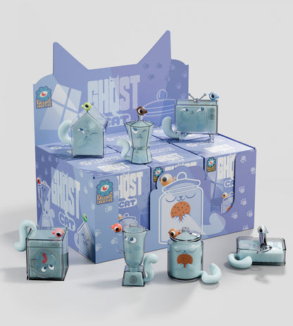 Ghost Cat Blind Box by Kaleidos Creative