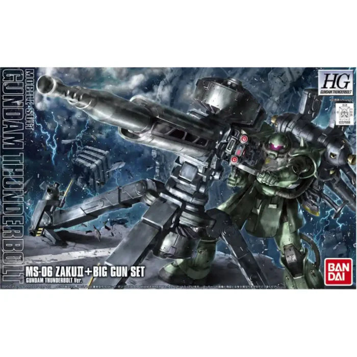 Gundam Thinderbolt: Zaku & Big Gun (Thunderbolt Anime Color) - 1/144 HG Model Kit - Videguy Collectibles