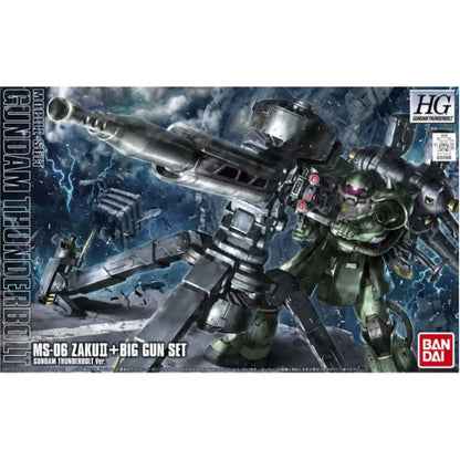Gundam Thinderbolt: Zaku & Big Gun (Thunderbolt Anime Color) - 1/144 HG Model Kit - Videguy Collectibles
