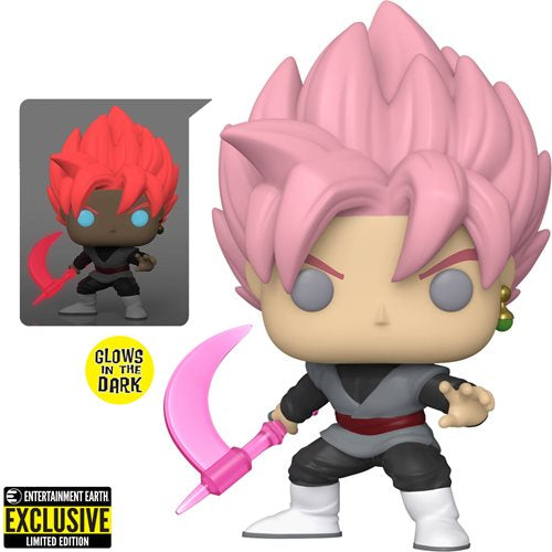 Funko POP! Anime: Dragon Ball Super - Super Saiyan Rosé Goku Black #1279 (Glows in the Dark) (Entertainment Earth Exclusive)