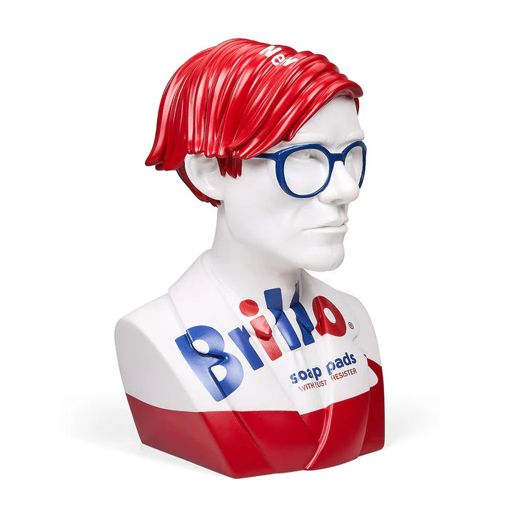 Andy Warhol The Bust 12" Art Sculpture - White Brillo Edition (Limited Edition of 300)