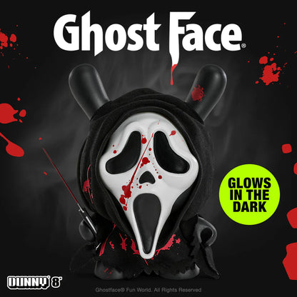 [Pre-Order] Ghost Face 8" Dunny (Glow in the Dark) Bloody Edition - Vinyl Art Figure