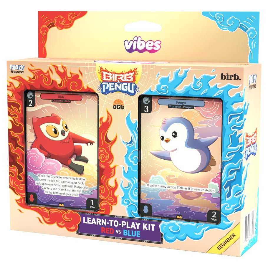 Vibes: Birb & Pengu 1st Edition Beginner Starter Deck - Red VS Blue