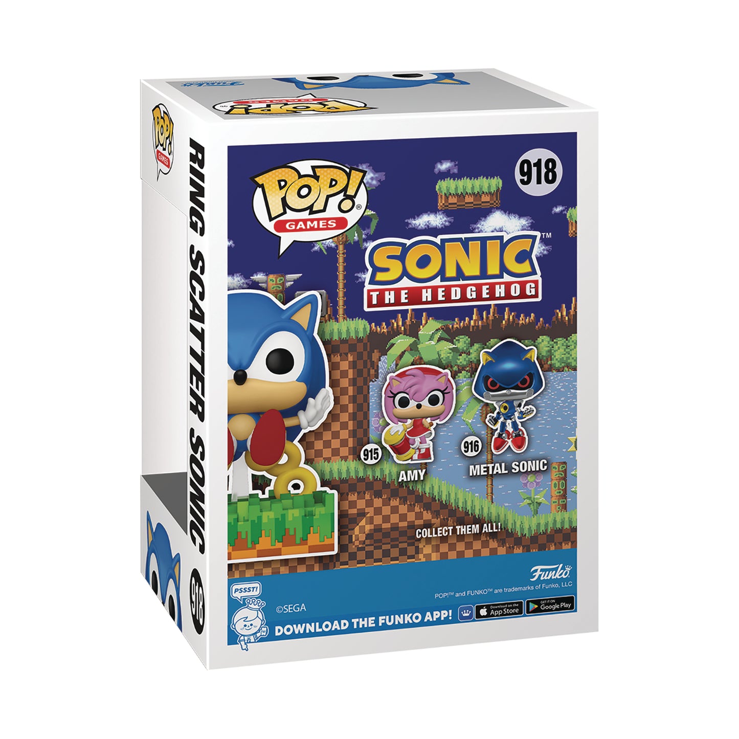 (PRE-ORDER) Funko POP! Games: Sonic the Hedgehog - Sonic (Ring Scatter) - Previews Exclusive