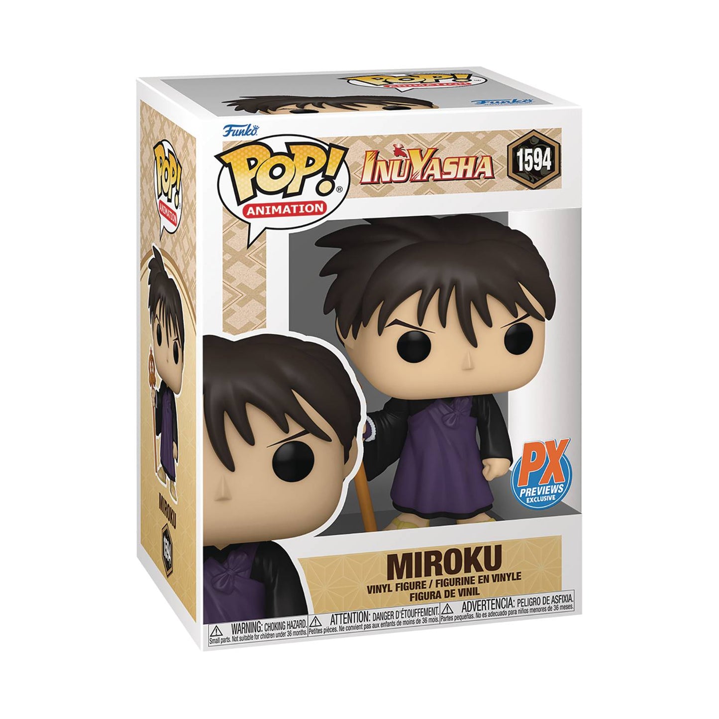 POP ANIMATION INUYASHA MIROKU PX VIN FIG (C: 1-1-2)