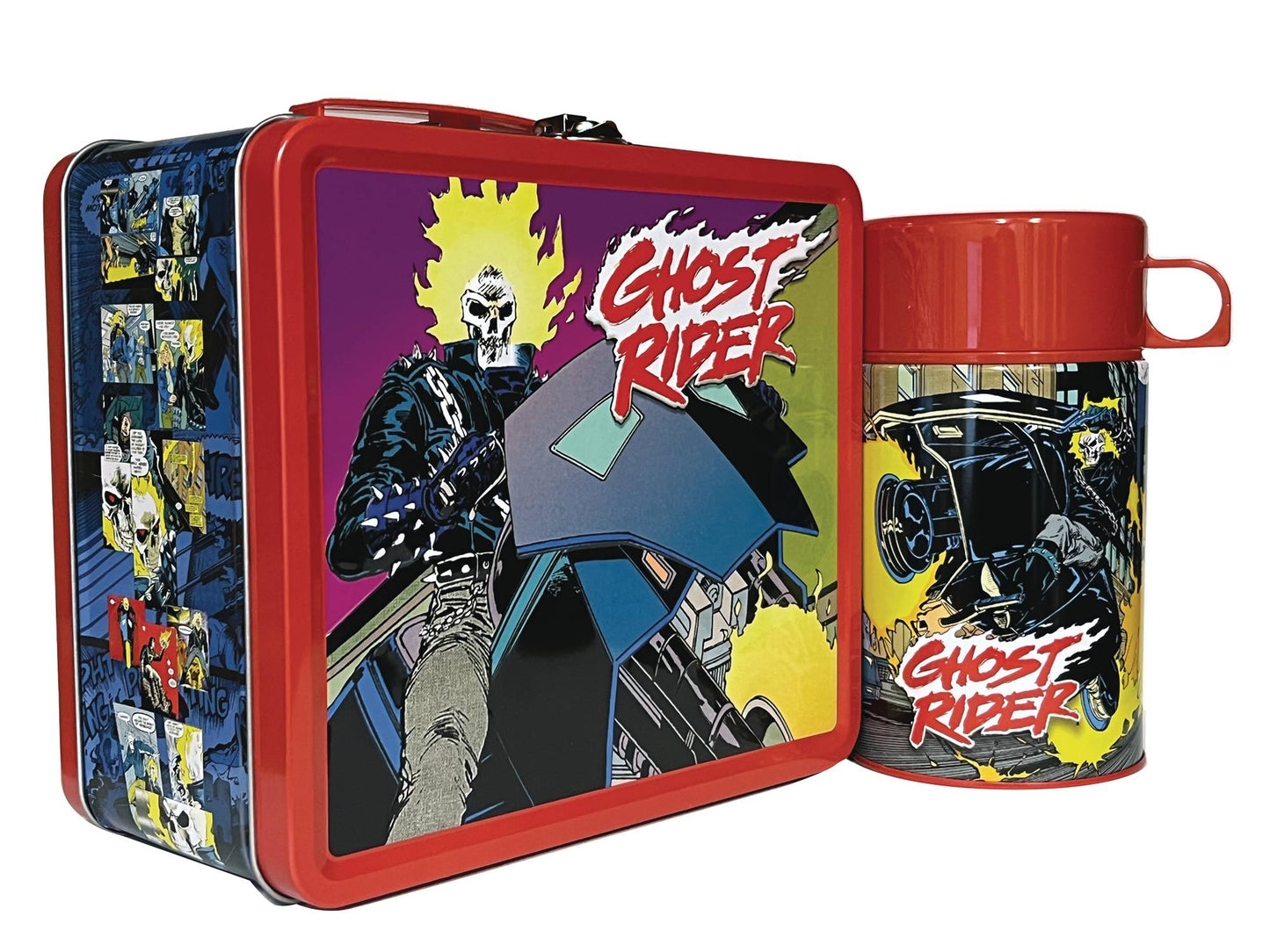 Tin Titans - 90's Ghost Rider Lunch Box w/ Beverage Container - Previews Exclusive