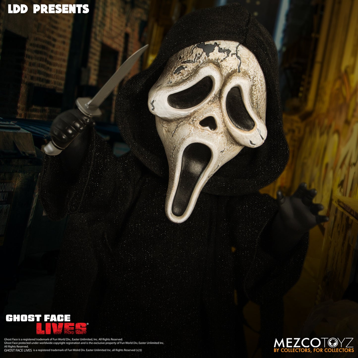 Mezco Toys: LDD Presents - Ghost Face Lives Zombie Edition - Living Dead Doll