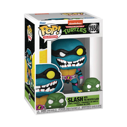 Funko POP! Television: Teenage Mutant Ninja Turtles - Slash w/ Pre-Mutated Slash #1558