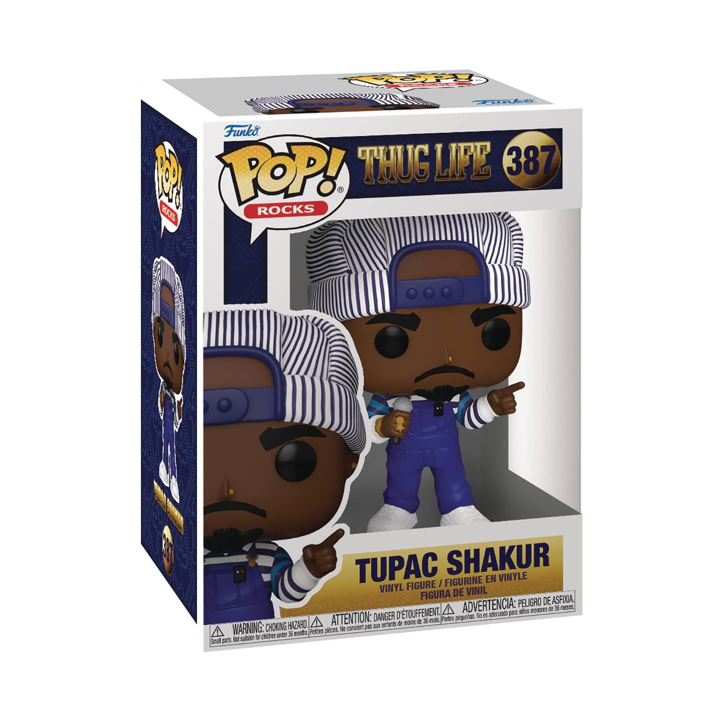 Funko Rocks Pop - Tupac Shakur w/ microphone 90's#387