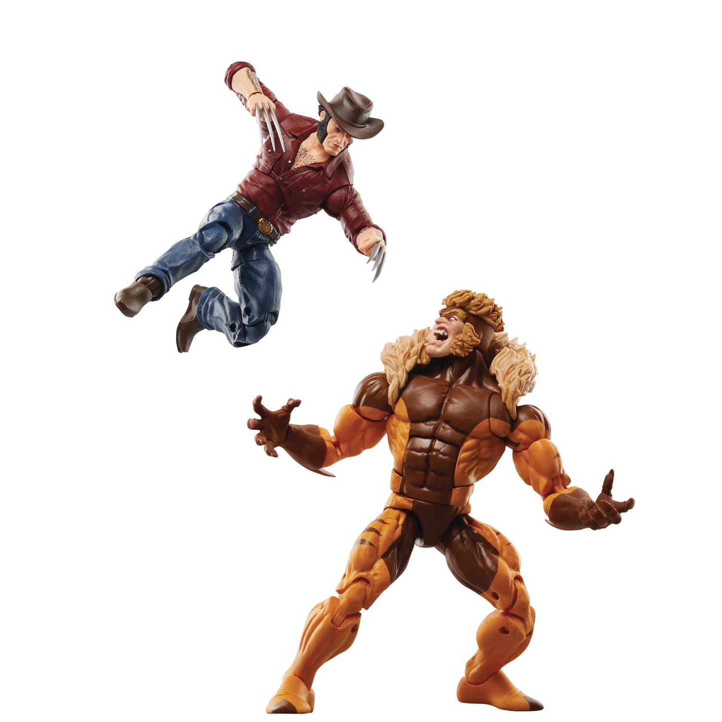 (PRE-ORDER) Marvel Legends - 50th Anniversary Wolverine vs Sabertooth - 6 inch Action Figures 2 Pack