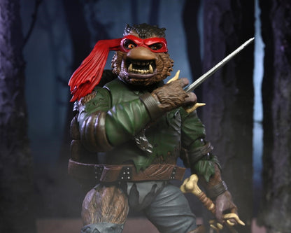Universal Monsters x Teenage Mutant Ninja Turtles: Ultimate Raphael as the Wolfman - 7" Action Figure