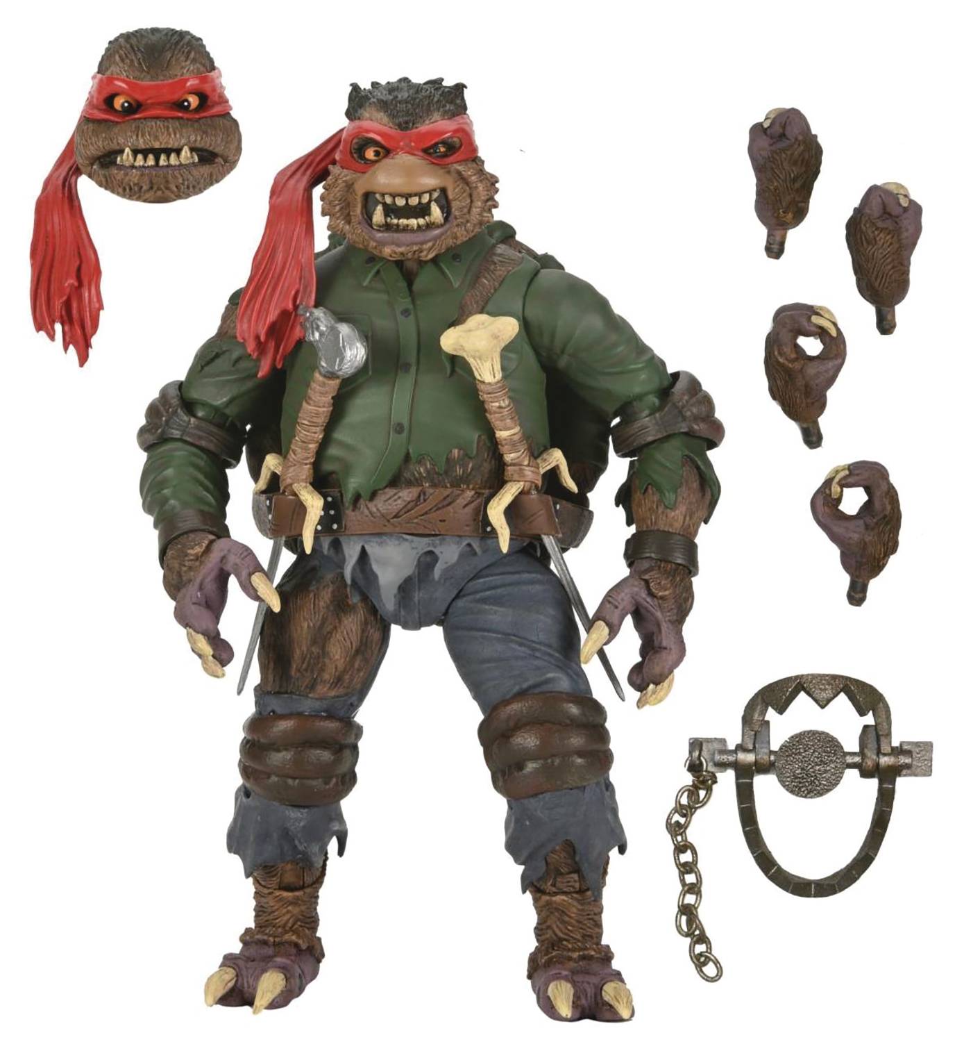 Universal Monsters x Teenage Mutant Ninja Turtles: Ultimate Raphael as the Wolfman - 7" Action Figure