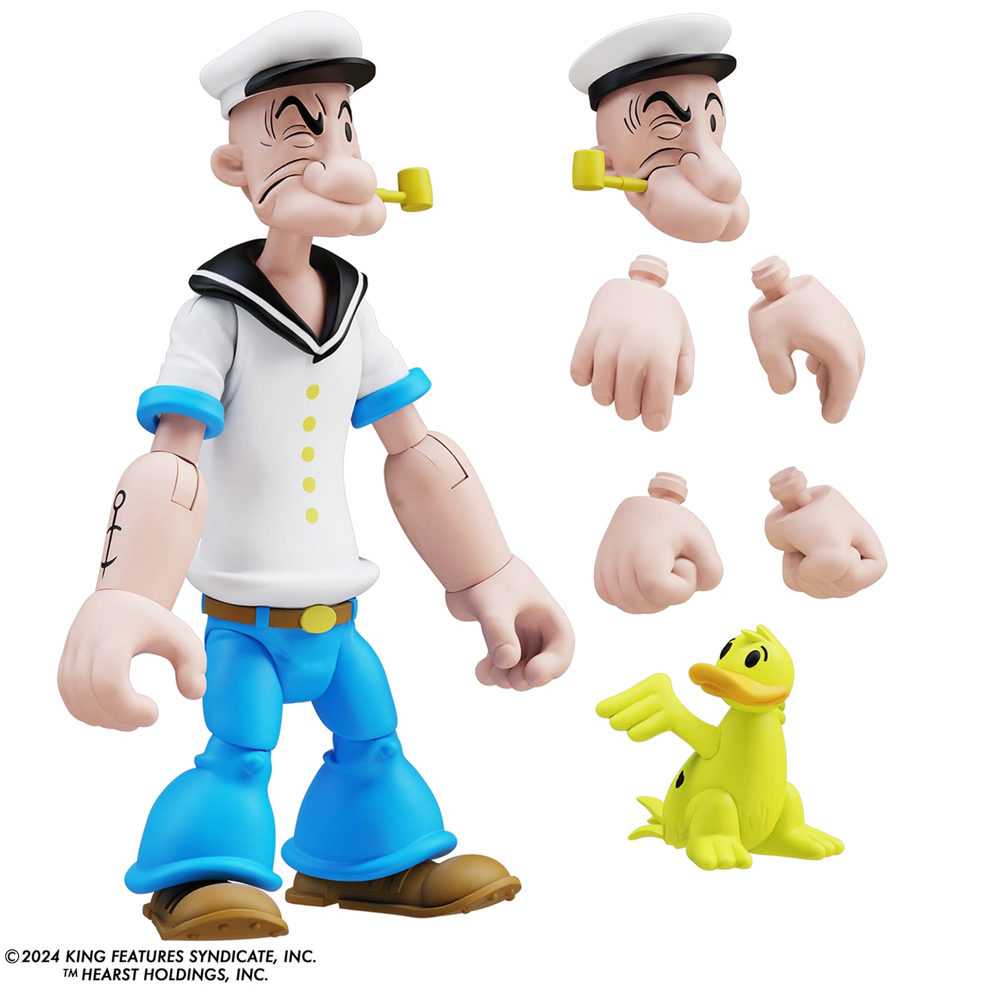 Popeye Classics WV3: Popeye 1st Appearance White Shirt - Figure