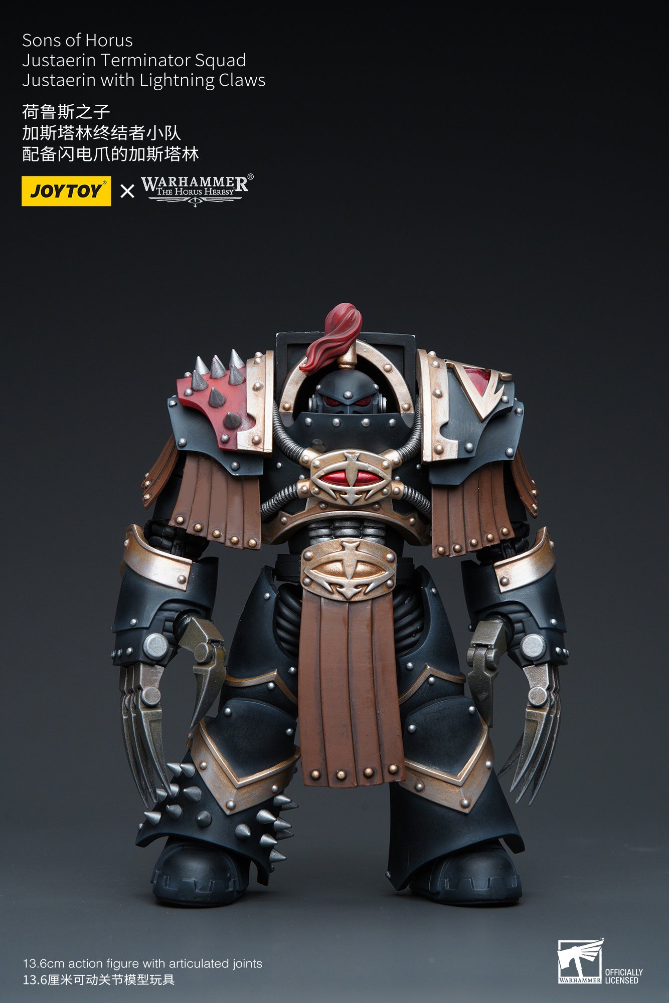Warhammer: The Horus Heresy - Sons of Horus - Justaerin Terminator with Lightning Claws - 1/18 Scale Action Figure