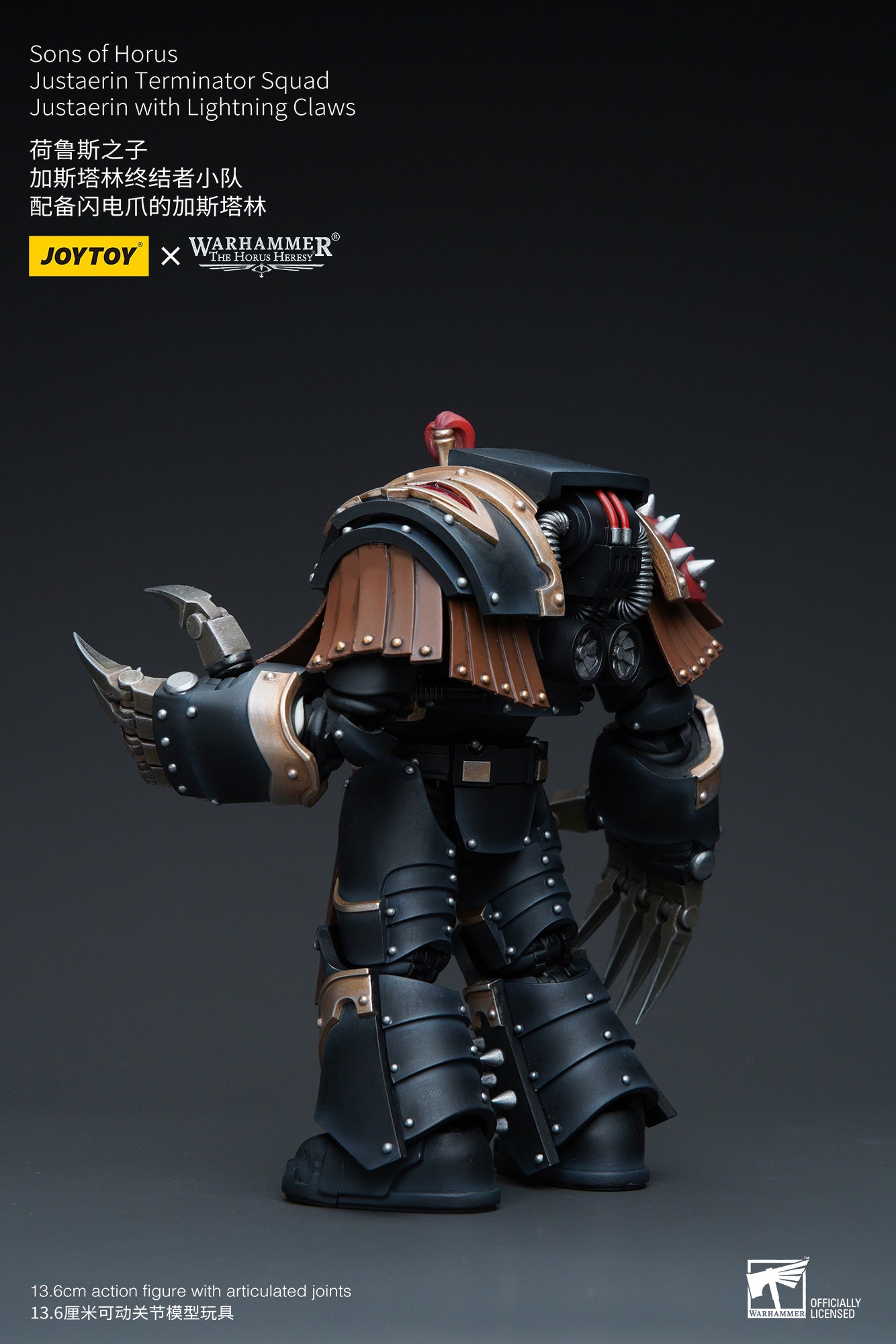 Warhammer: The Horus Heresy - Sons of Horus - Justaerin Terminator with Lightning Claws - 1/18 Scale Action Figure