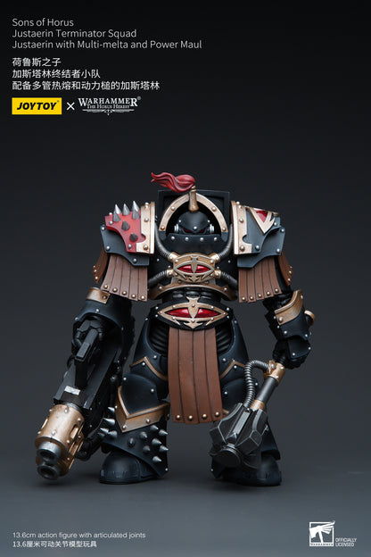 Warhammer: The Horus Heresy - Sons of Horus - Justaerin Terminator with Multi-Melta and Power Maul - 1/18 Scale Action Figure