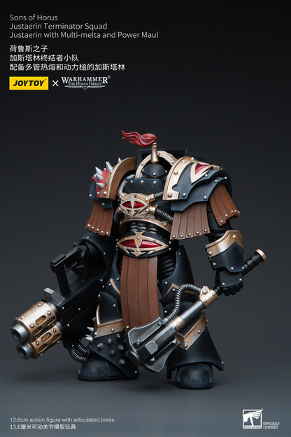 Warhammer: The Horus Heresy - Sons of Horus - Justaerin Terminator with Multi-Melta and Power Maul - 1/18 Scale Action Figure