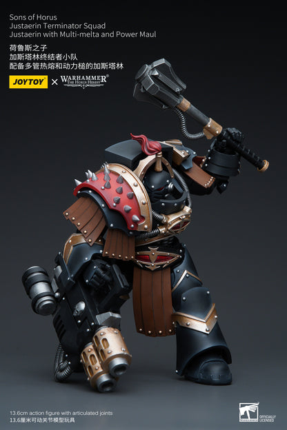Warhammer: The Horus Heresy - Sons of Horus - Justaerin Terminator with Multi-Melta and Power Maul - 1/18 Scale Action Figure