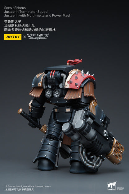 Warhammer: The Horus Heresy - Sons of Horus - Justaerin Terminator with Multi-Melta and Power Maul - 1/18 Scale Action Figure