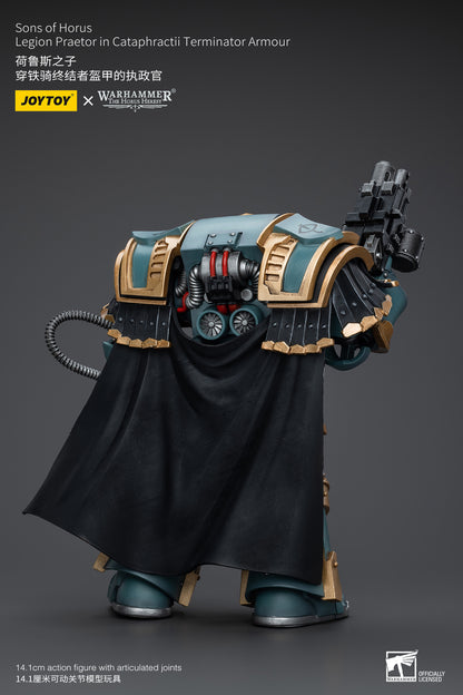 Warhammer The Horus Heresy: Sons of Horus - Legion Praetor in Cataphractii Terminator Armour - 1/18 Action Figure