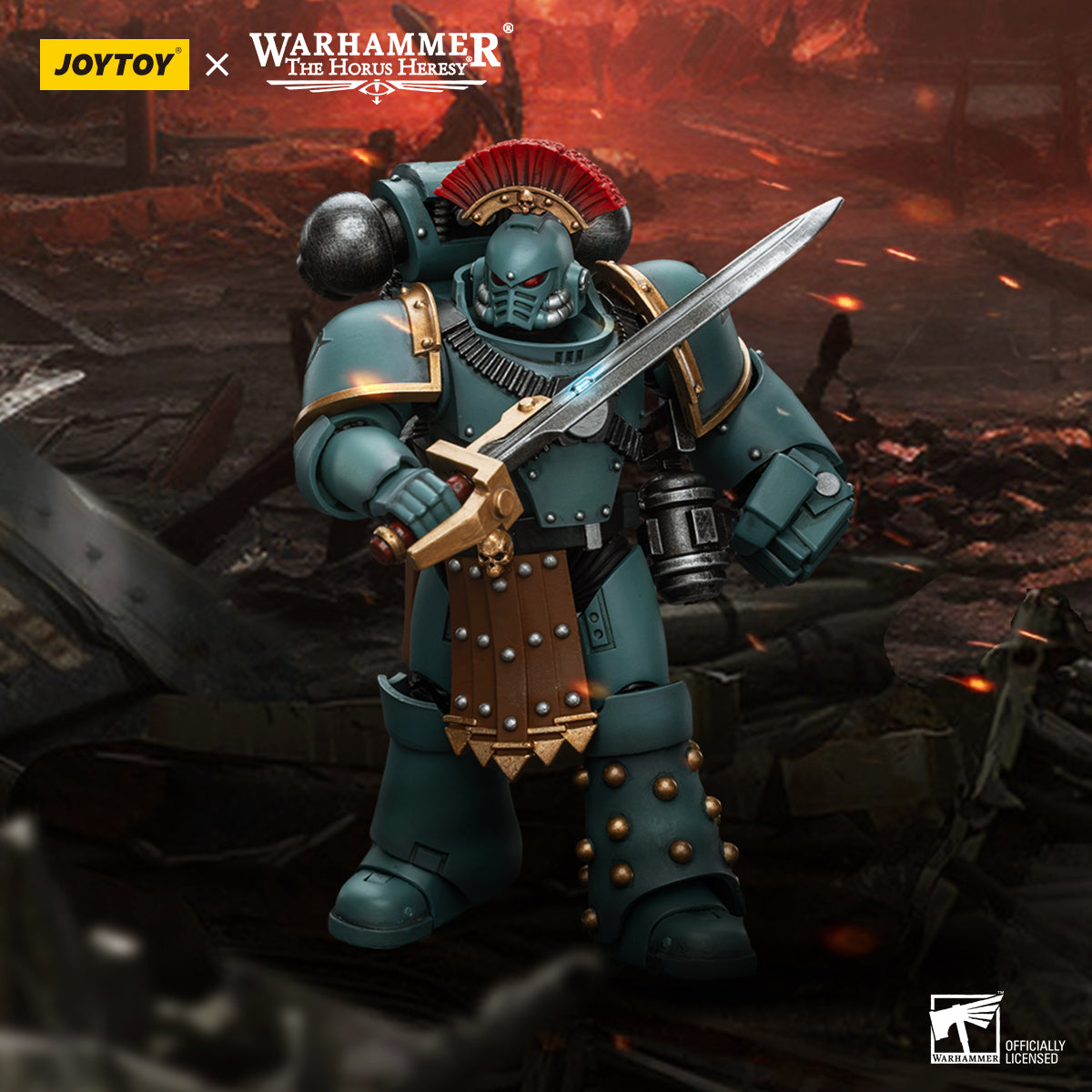 Warhammer: The Horus Heresy - Sons of Horus - MK IV Sergeant with Power Fist - 1/18 Scale Action Figure