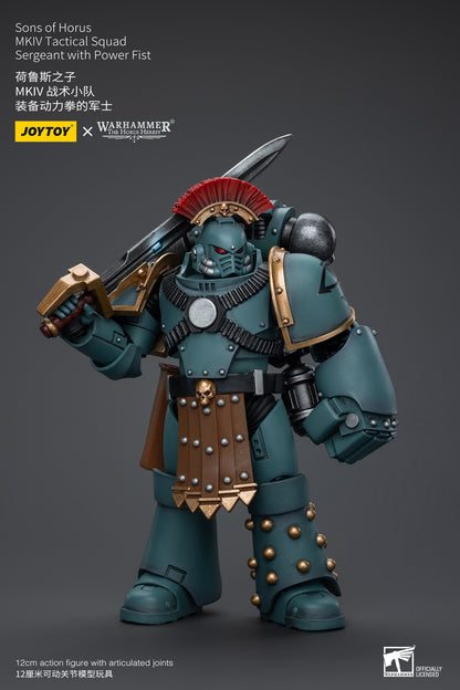 Warhammer: The Horus Heresy - Sons of Horus - MK IV Sergeant with Power Fist - 1/18 Scale Action Figure