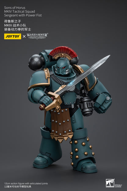 Warhammer: The Horus Heresy - Sons of Horus - MK IV Sergeant with Power Fist - 1/18 Scale Action Figure
