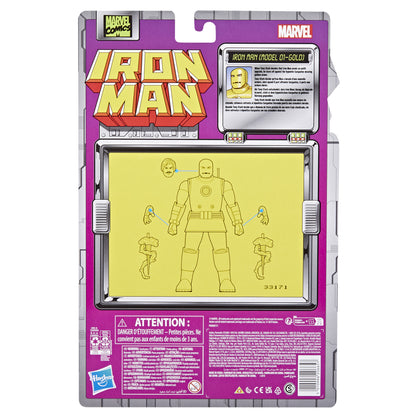 [Pre-Order] Legends Retro - Iron Man - Iron Man [Model 01-Gold] - 6 inch Action Figure