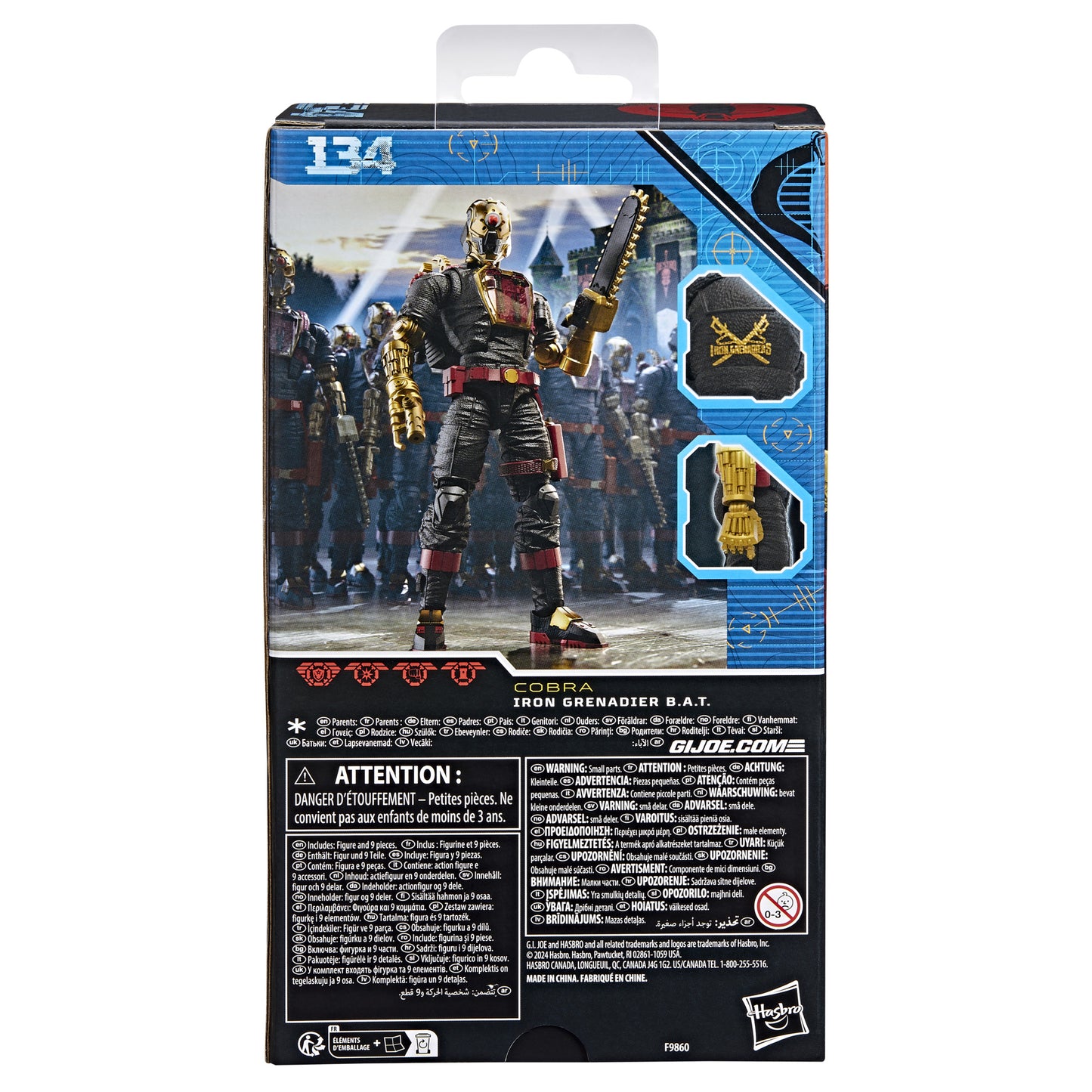 [Pre-Order] GI Joe Classified Series: Cobra Iron Grenadier B.A.T.  - 6 inch Action Figure