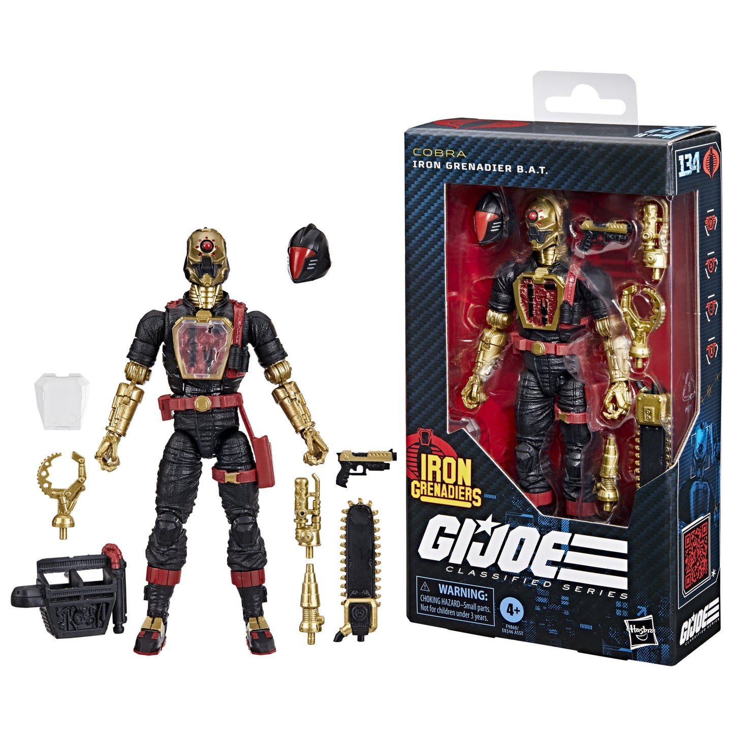 [Pre-Order] GI Joe Classified Series: Cobra Iron Grenadier B.A.T.  - 6 inch Action Figure