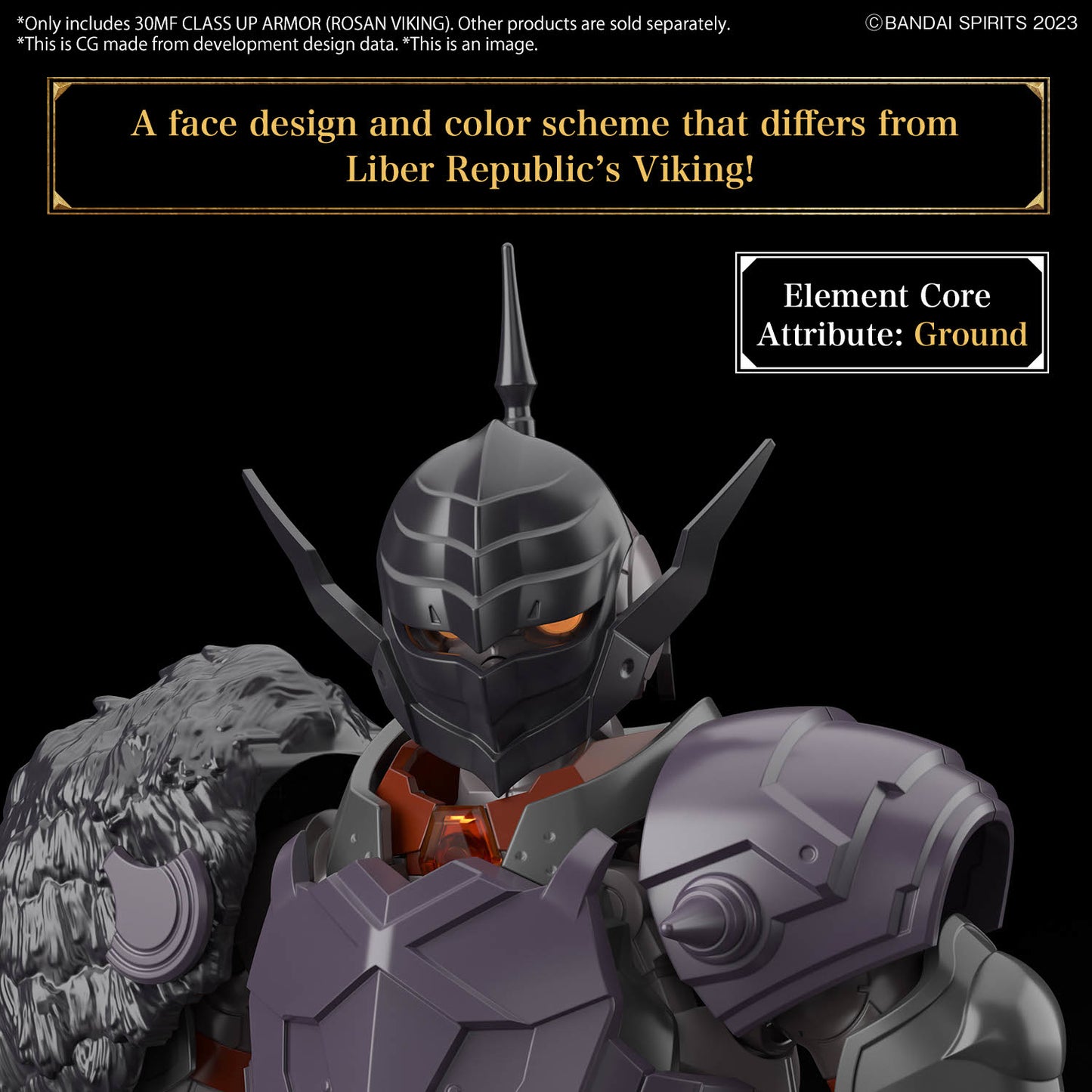 30 Minutes Fantasy: #08 Class Up Armor (Rosan Viking) - 30MF 1/144 Scale Model Kit