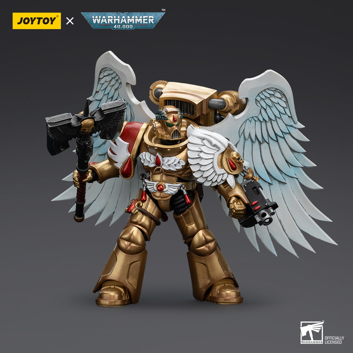 Warhammer 40,000: Blood Angels - Sanguinary Guard with Encarmine Axe - 1/18 Scale Action Figure