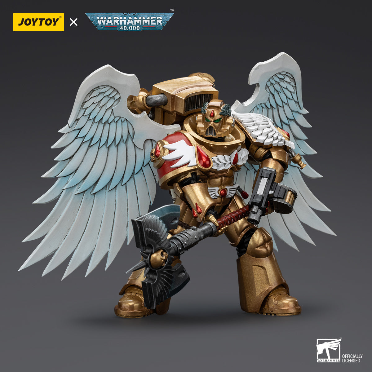 Warhammer 40,000: Blood Angels - Sanguinary Guard with Encarmine Axe - 1/18 Scale Action Figure