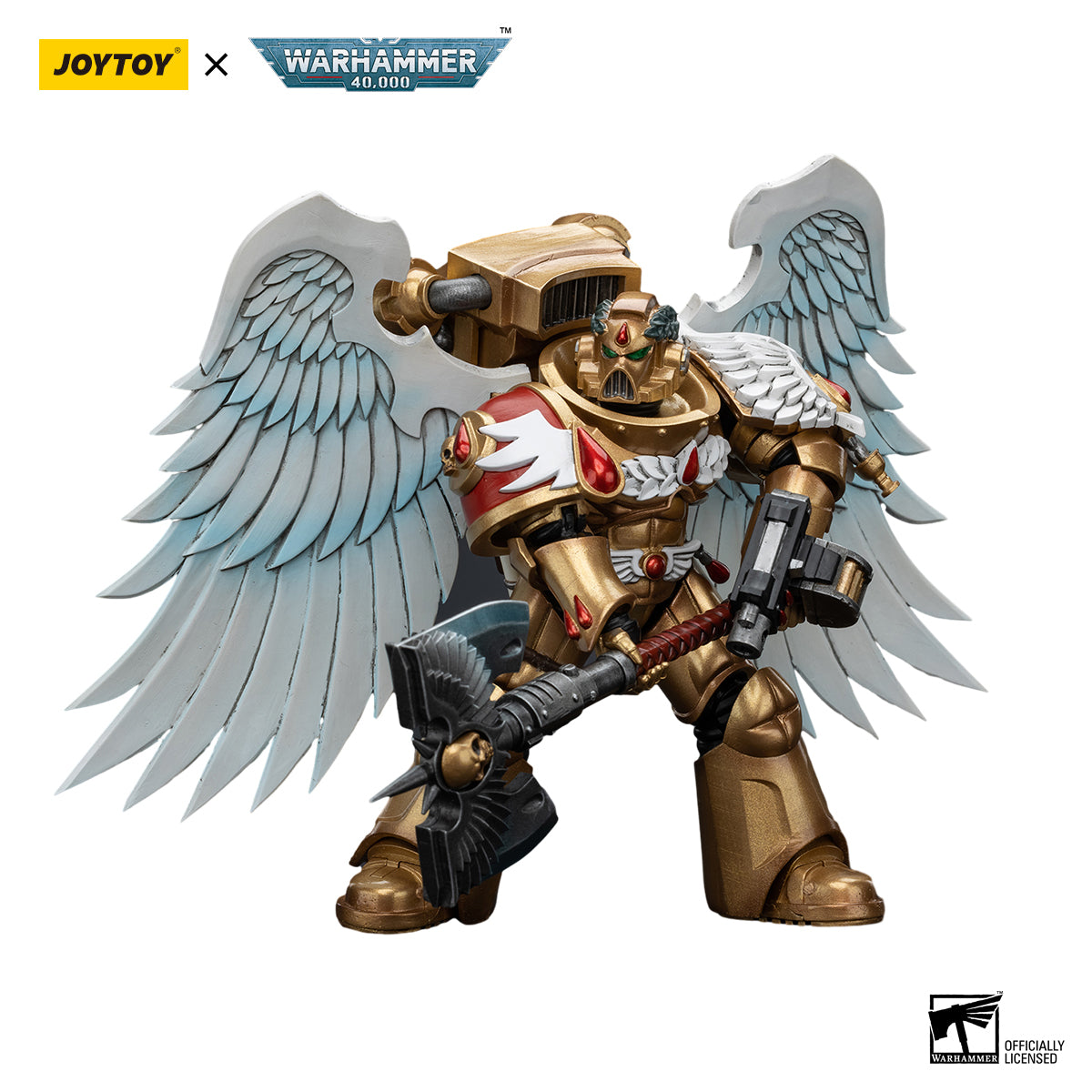Warhammer 40,000: Blood Angels - Sanguinary Guard with Encarmine Axe - 1/18 Scale Action Figure