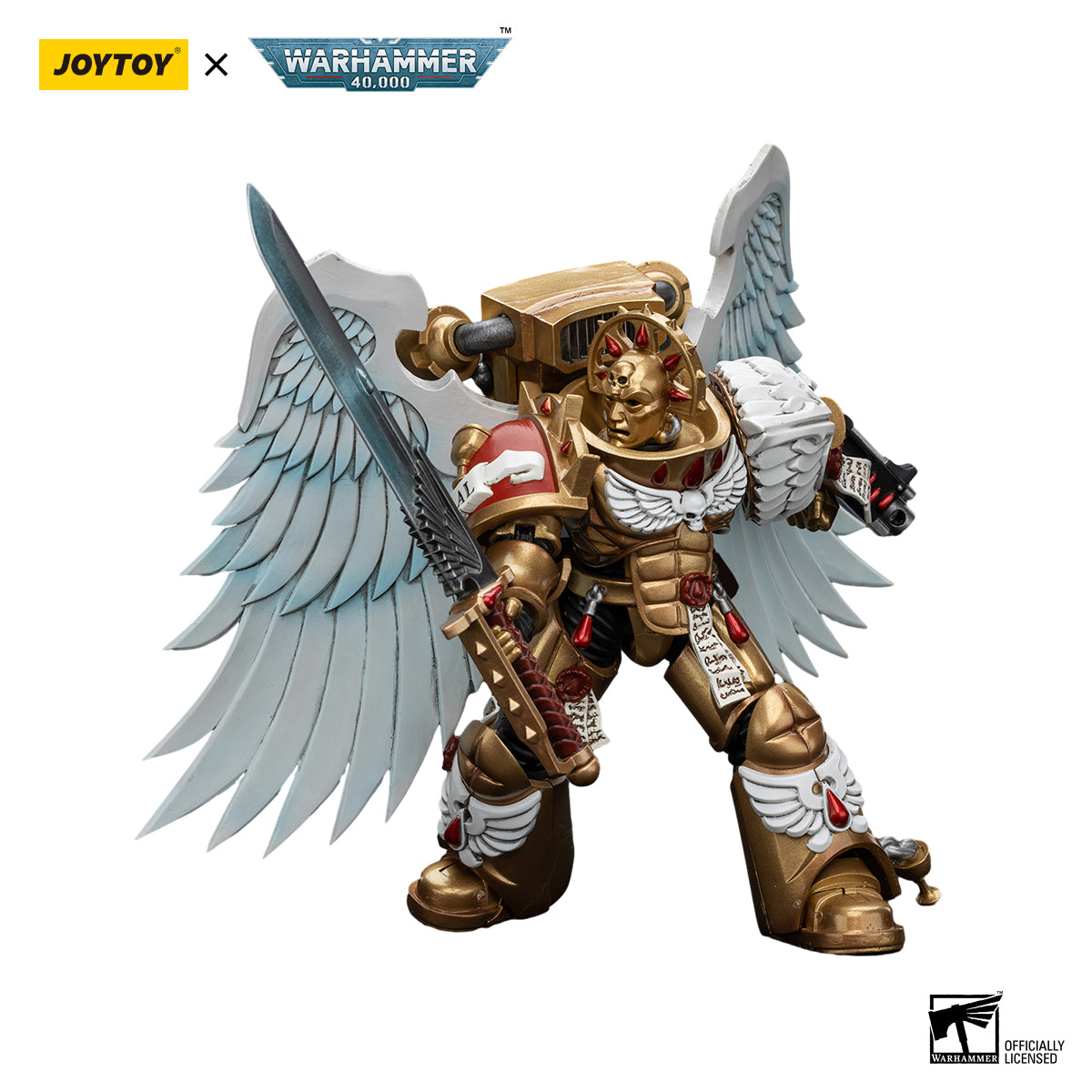 Warhammer 40,000: Blood Angels - Sanguinary Guard with Encarmine Sword - 1/18 Scale Action Figure