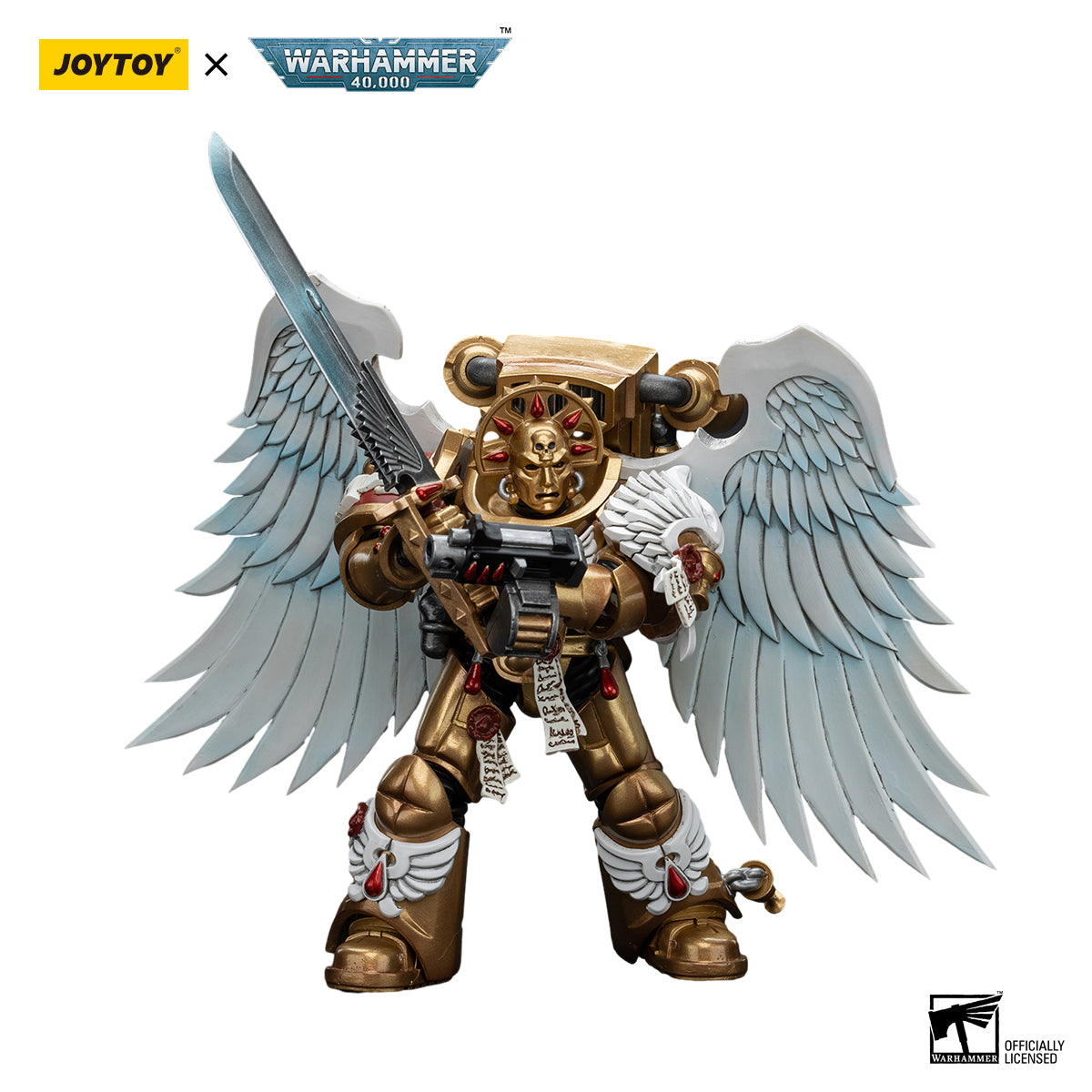 Warhammer 40,000: Blood Angels - Sanguinary Guard with Encarmine Sword - 1/18 Scale Action Figure
