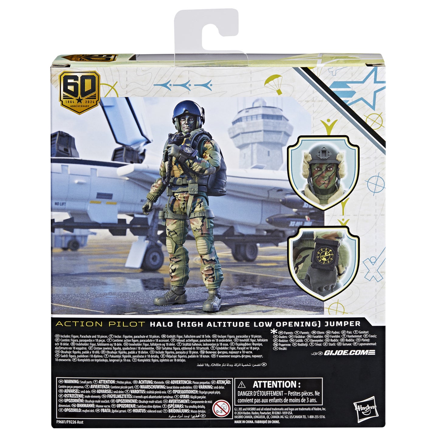 GI Joe Classified Series: Action Pilot Halo (High Altitude Low Oepning Jumper) Jumper - 6 inch Deluxe Action Figure