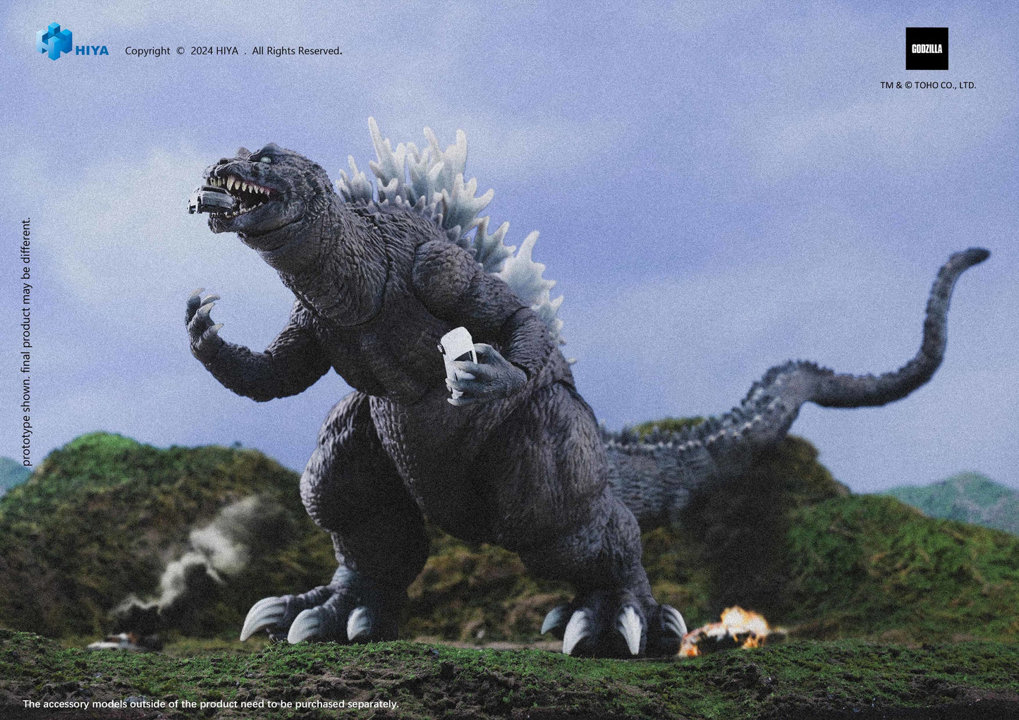 [Pre-Order] Exquisite Basic Series: Godzilla, Mothra and King Ghidorah: Giant Monsters All-Out Attack (2001) - Godzilla - Action Figure (Previews Exclusive)