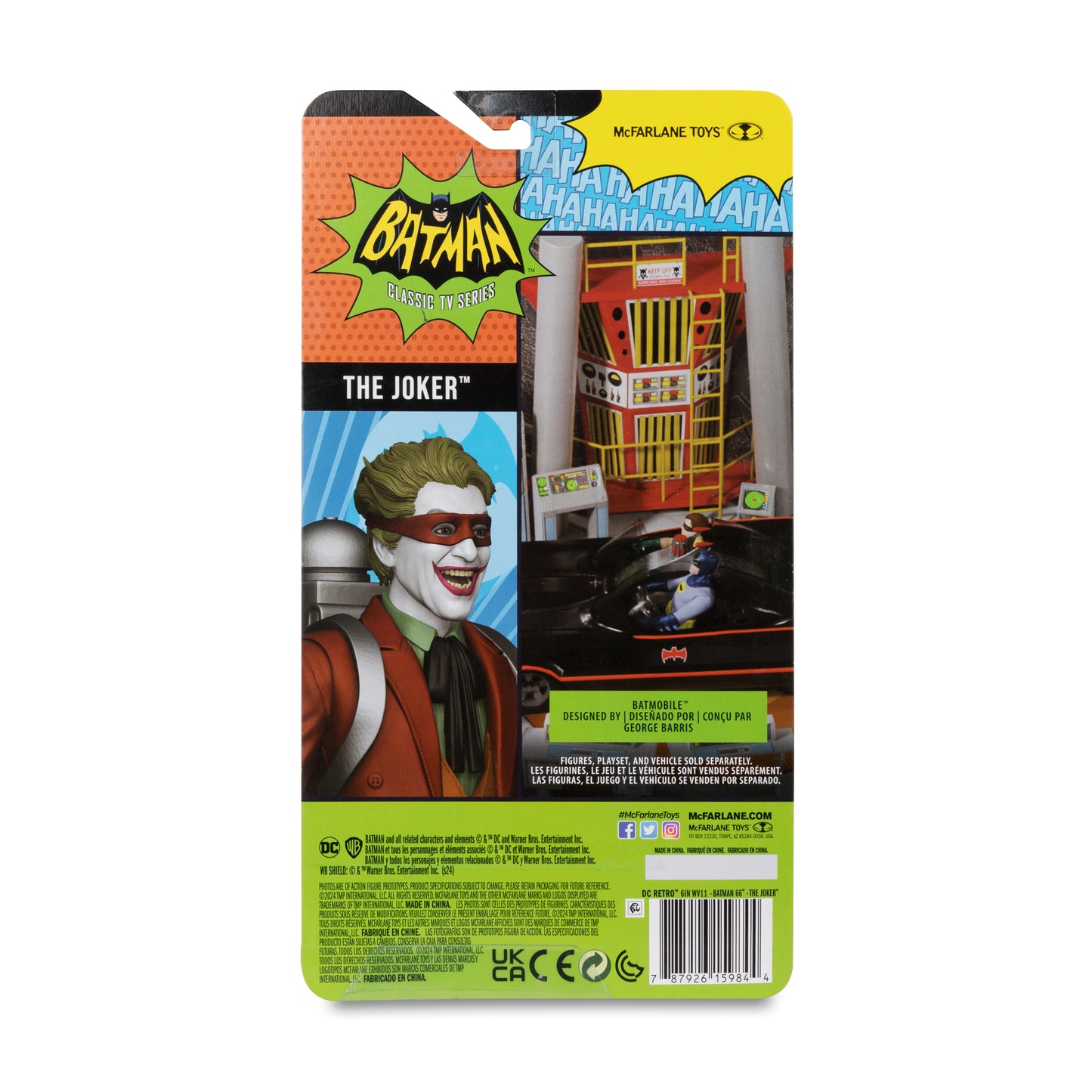 DC Retro: 66 Batman - Joker w/ Mask - Action Figure