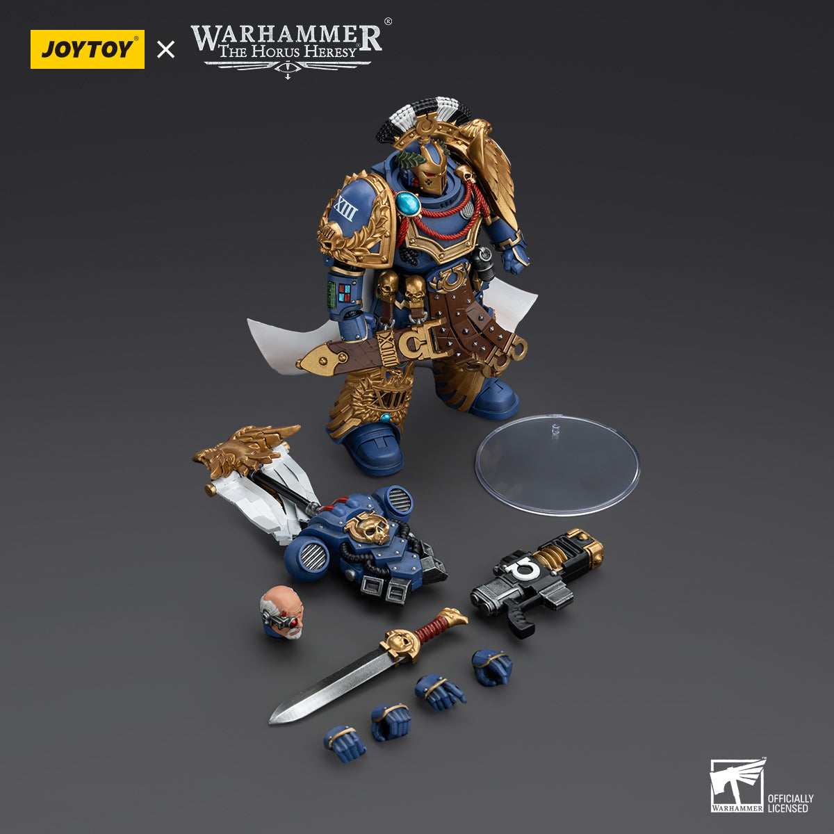 Warhammer: The Horus Heresy - Ultramarines - Legion Praetor with Power Sword and Volkite Serpenta - 1/18 Scale Action Figure