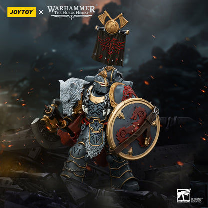 [Pre-Order] JoyToy Warhammer 40K: Space Wolves - Praetor Power Axe - 1/18 Action Figure