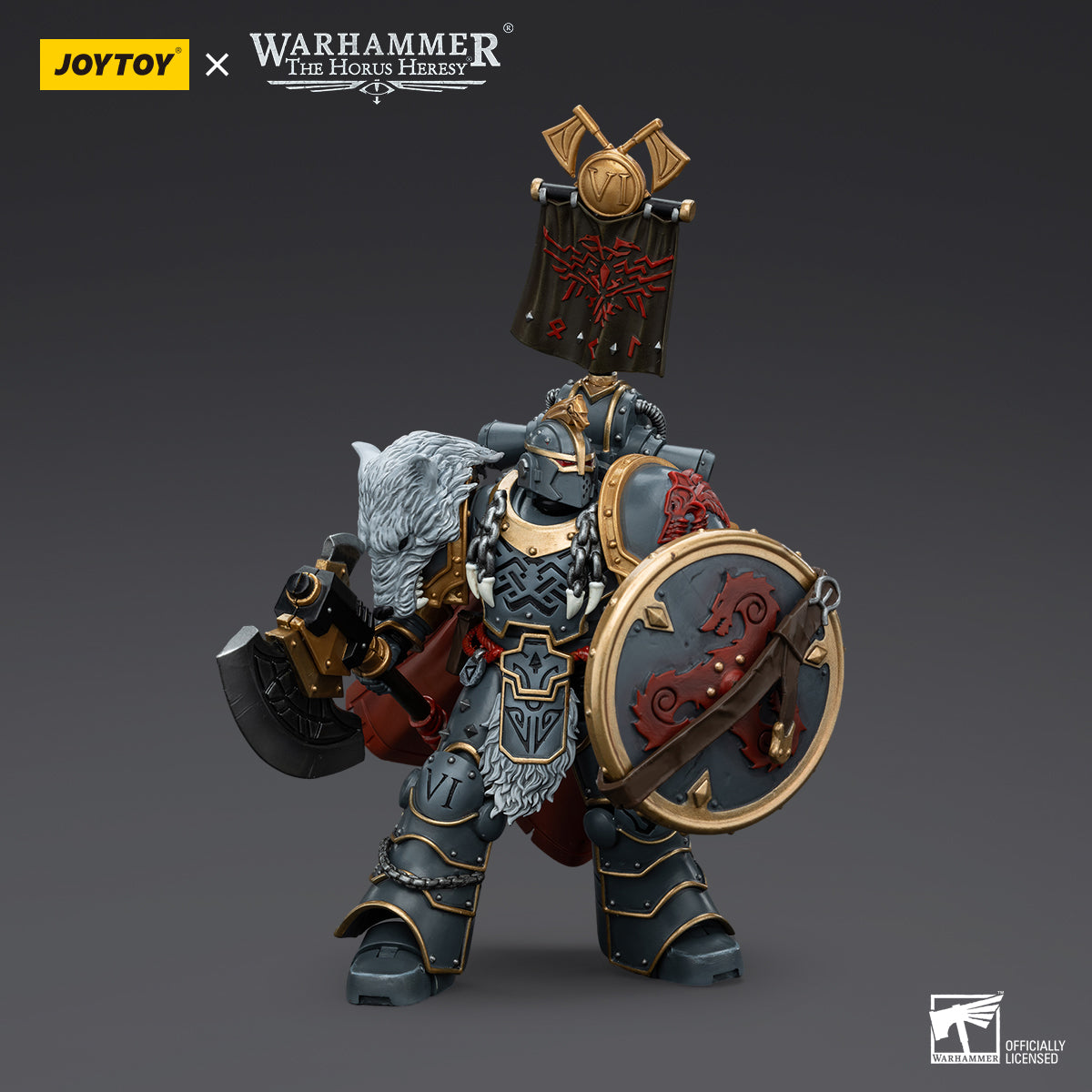 [Pre-Order] JoyToy Warhammer 40K: Space Wolves - Praetor Power Axe - 1/18 Action Figure