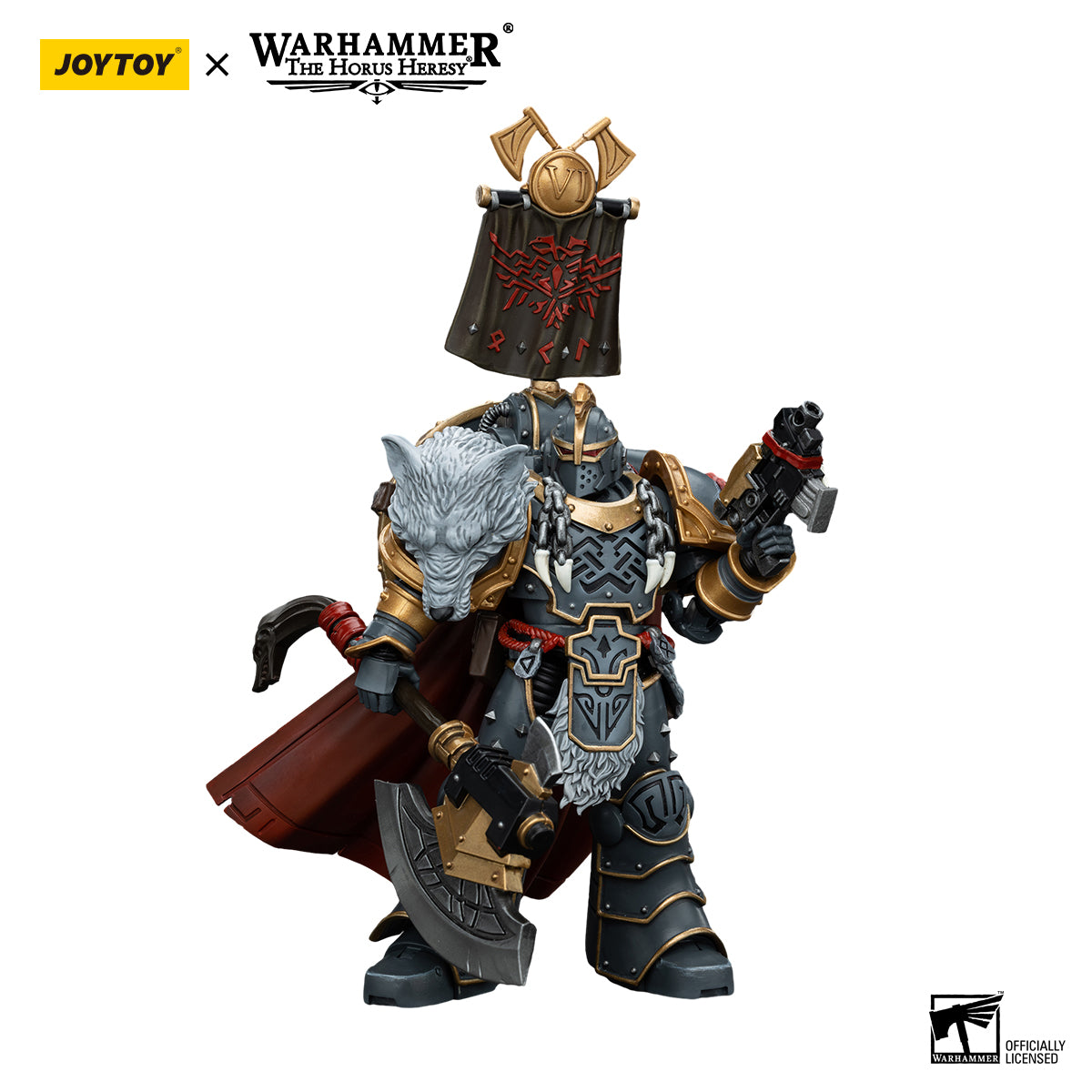 [Pre-Order] JoyToy Warhammer 40K: Space Wolves - Praetor Power Axe - 1/18 Action Figure