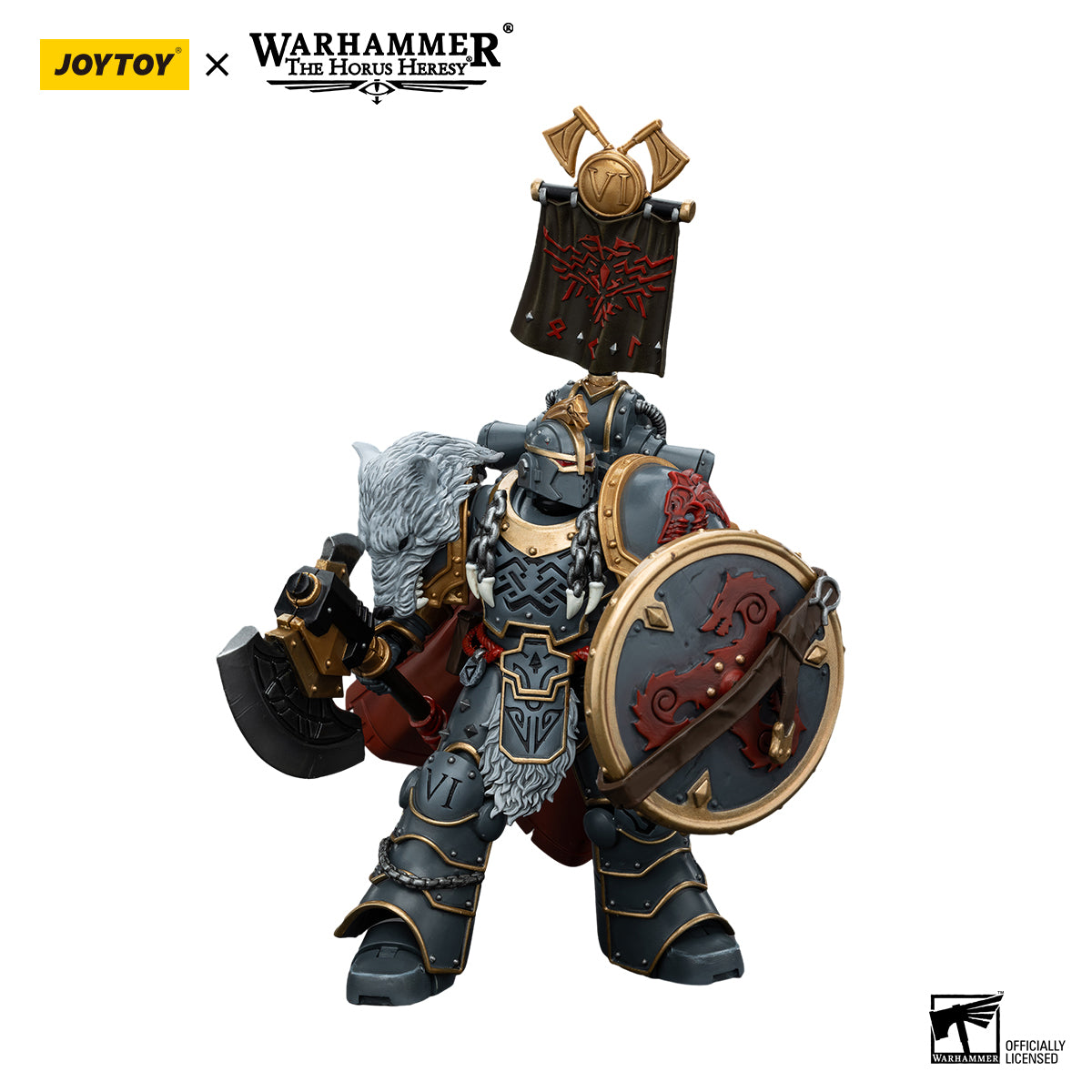 [Pre-Order] JoyToy Warhammer 40K: Space Wolves - Praetor Power Axe - 1/18 Action Figure