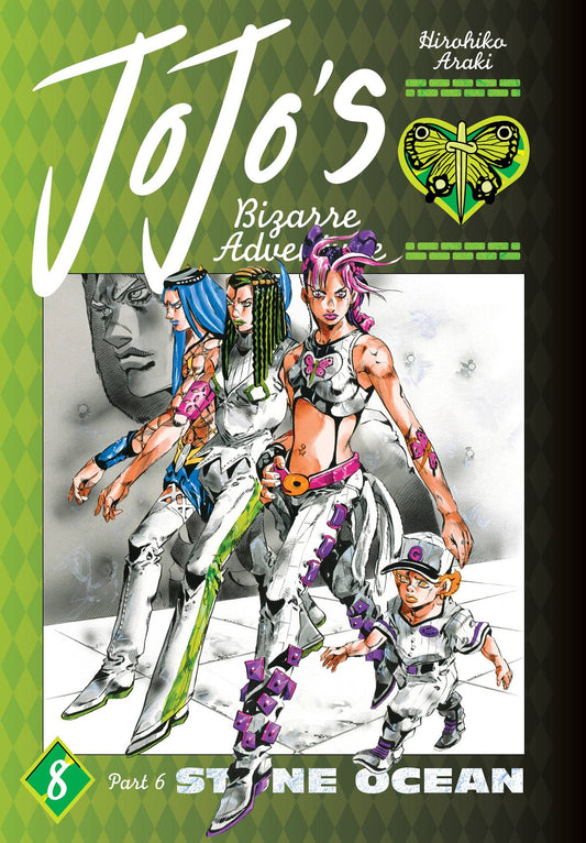 [Pre-Order] Manga: Jojo's Bizarre Adventure Part 6 Stone Ocean Hard Cover - Volume 8