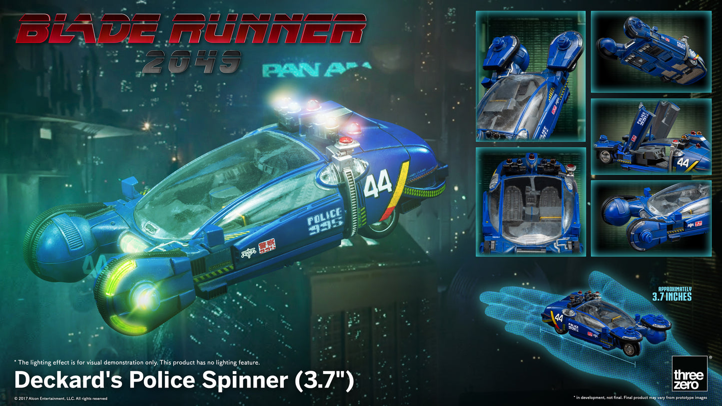 [Pre-Order] Blade Runner: Deckards Police Spinner - 3.7 in Die-Cast Vehicle