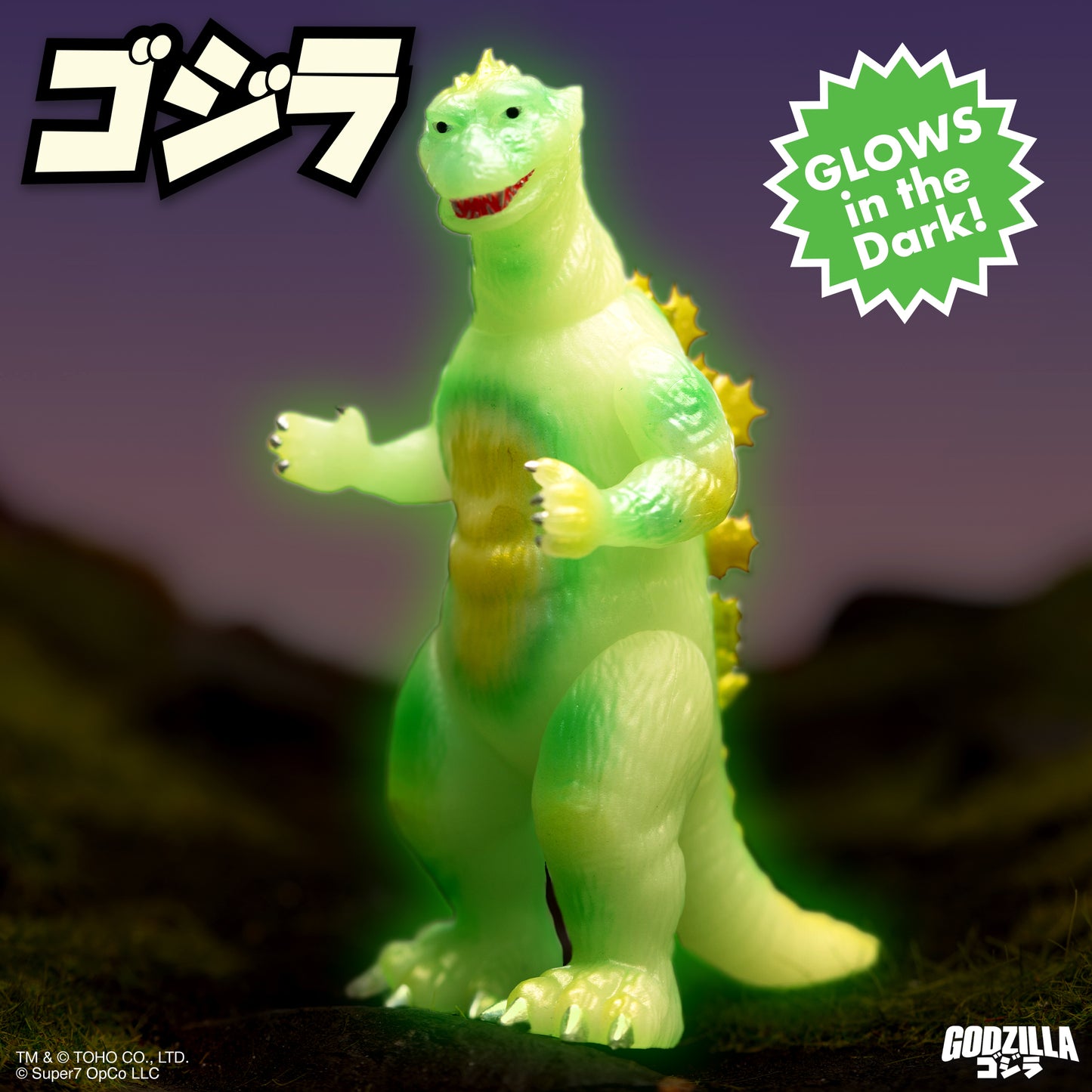Godzilla: Godzilla 55 (Glow in the Dark) - Toho Reaction Action Figure
