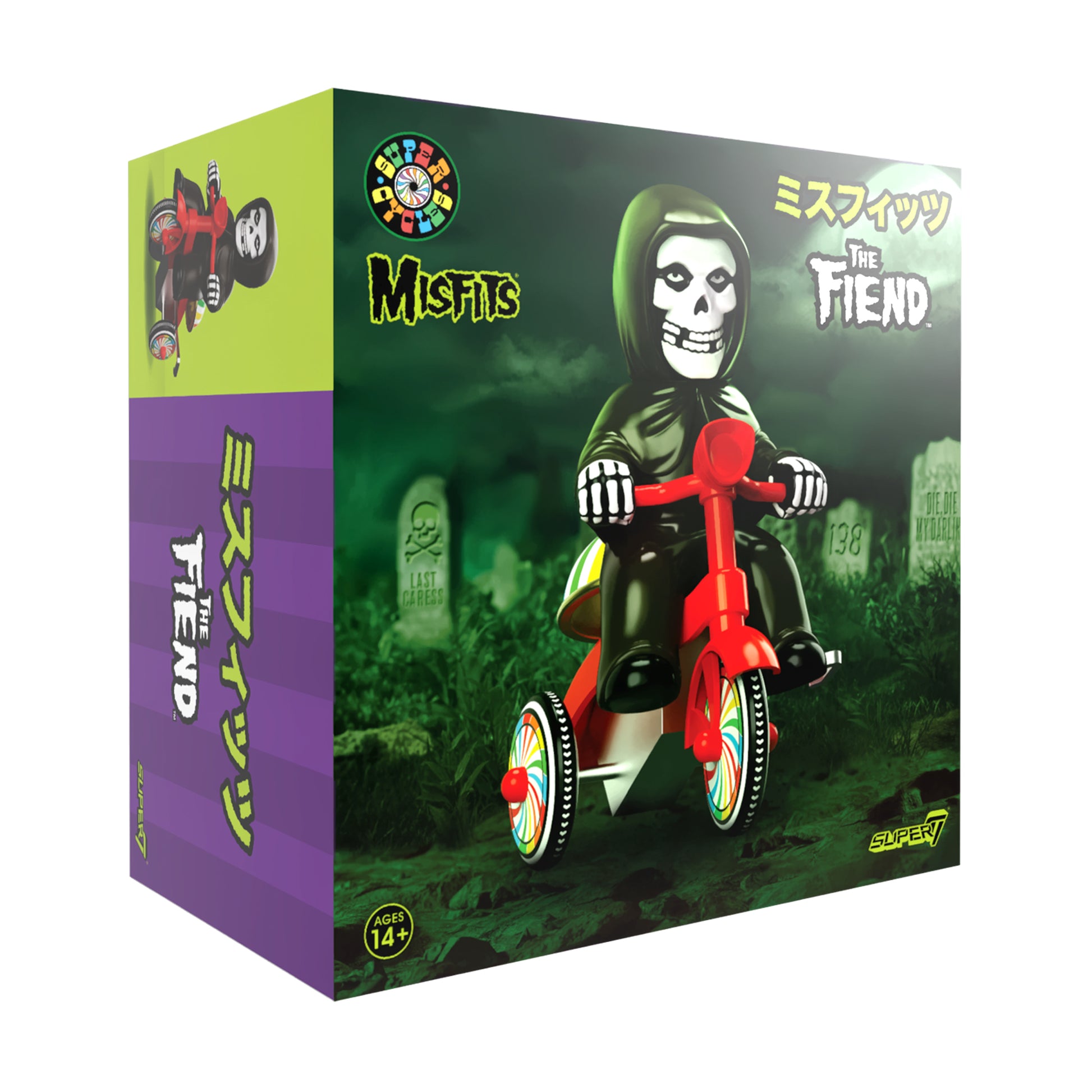 Super Cycles - Misfits Fiend Black w/ Red Trike - Action Figure - Videguy Collectibles