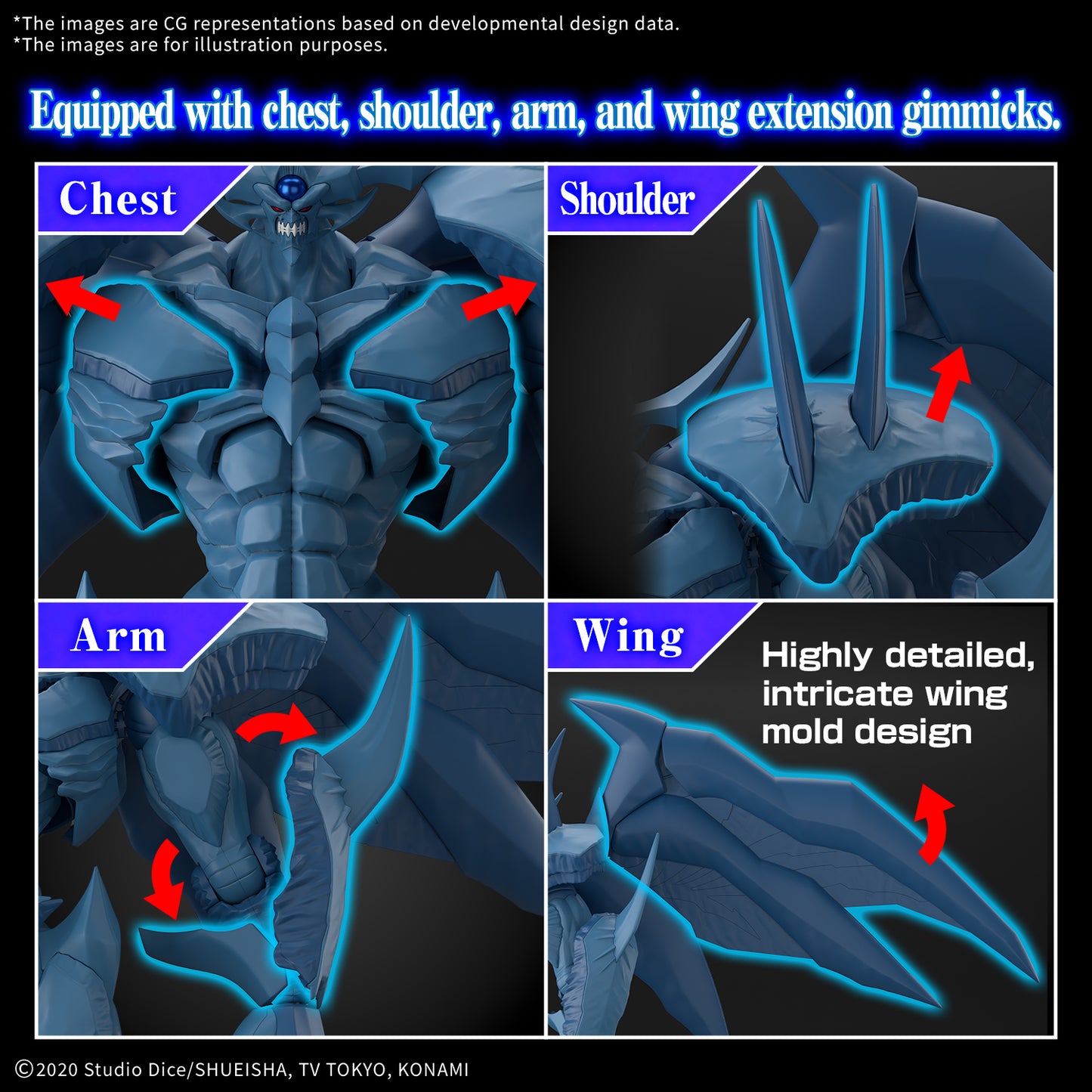 Yu-Gi-Oh!: Egyptian God- Obelisk the Tormentor (Amplified) - Figure-Rise Standard Model Kit