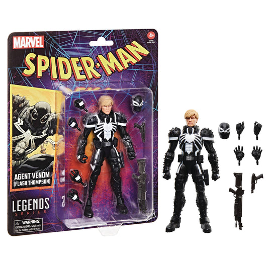 [Pre-Order] Marvel Legends: Spider-Man - Retro Agent Venom - 6 Inch Action Figure